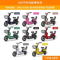 전기자전거 신국가 규격 야디 나이프 그대로 레이디스 경량 소형 학생 보조 배터리, 48v, 12아, 주문 비고 색상-20a 자동차 운동 에너지 리튬