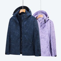 가을과 겨울 연인 골프 의류 여성 골프 의류 폭행 의류 남성 가을과 겨울 3 대 1 탈착식 방풍 방수 여성 등산 의류 애호가 패션 코트, 여성-오렌지 6268, M