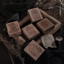 빈티지 감성 대문 다꾸 스탬프 8종, D (WS-519)