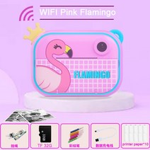 어린이 디지털 카메라 장난감 디지털 인쇄 HD 1200W 픽셀 녹화 와이파이 지원 전면 및 후면 듀얼 즉석 어린이 카메라 선물, 2-보라색-32-10pcs