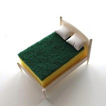 기타 미니멀 침대모양 수세미 홀더 1개