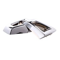 2 pcs 자동차 스티커 자동차 앞 범퍼 코너 가드 험머 h2 03-09 (부품 교체) 액세서리 용 스크래치 보호 자동차 장식, 은