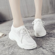 여성 키높이 운동화 6cm 경량 통기성 메쉬 러닝화
