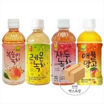 웰그린 복숭아 레몬 자두 녹차 애플망고 340ml x 20페트