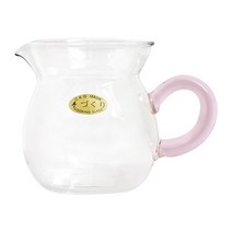 치카오 수입 유리 숙우 핑크손잡이 CK120MR, 혼합 색상, 240ml