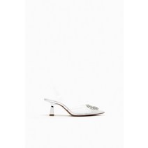 독일 자라 ZARA 라인스톤으로 장식된 슬링백 슈즈