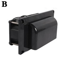 코번트 카라반 캠핑카 액세서리 DC12V 6W 레인지 후드 배기 팬 블랙/화이트 벤트 오일 흡입 주방 환기 모터홈, [01] Black, 01 Black