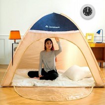원터치 실내 난방텐트 3-4인용 바닥없음(180X200cm) 거실형텐트 4인용텐트 돔텐트 원터치텐트 감성텐트 타프 대형텐트 6인용텐트 텐트 이너텐트