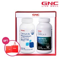 [GNC] 칼슘앤마그네슘 (60) + 더블 오메가3 (60) 세트, 단품, 단품