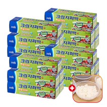 크린랩 크린랲 이중 지퍼백 (중) 22cm x 25cm 20매입 스탠딩비닐팩 아기이유식소분 PVC 소형/대형 항균 스탠드 사료봉투 투명봉지 냉장고냉동실 주방정리/수납, 20개+가쯔, 중(M)