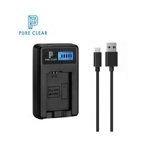 퓨어클리어 (PURECLEAR)소니 NP-FV100 충전기 LCD USB 싱글충전기 CX350 CX330 CX300 CX280 CX250 CX220 CX190 CX150 CX130 XR550, 1.(퓨어클리어)LCD USB 1구 충전기