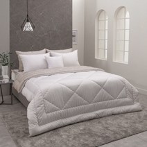 Allerman [알레르망] 에일2 차렵이불 D 2종세트 베이지(리버서블)(차렵이불1p + 패드1p), 단품