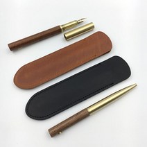 [천삼백케이] [로그] LOG Leather Pen Sleeve 천연가죽 펜슬리브, 2.브라운