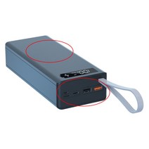 DIY 파워 뱅크 박스 16x18650 배터리 충전기 외부 케이스 QC 3.0 LCD 디스플레이, Black