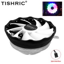 TISHRIC-알루미늄 Ryzen AM4 프로세서 쿨러 3 핀 CPU 냉각 팬 LG 호환A1155/1700/775/i5/i7/i9/AM3/AM2 용 공기 방열판, [01] RGB Cpu Cooler, [01] NO, [02] AM3-AM2-FM2-FM1