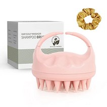 두피관리용 머리마사지기 Sndyi Scalp Massager Shampoo Brush 실리콘 모가있는 두피 스크러버 비듬 제거 용 각질 제거제 모발 성장 마사지기 관리 습식 건식, [05] 분홍색