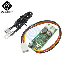 온도컨트롤러 온도조절기DC 12V 온도 컨트롤러 팬/알람 보드 모듈용 온/오프 유선 케이블 포함, 한개옵션0