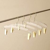 C2L 의류 상하의 아크릴 옷걸이 투명 집게옷걸이 논슬립바지걸이 옷걸이바지걸이 아크릴옷걸이 옷장바지정리 바지행거 옷걸이추천
