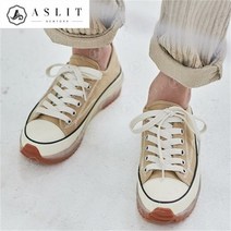 [애슬릿] 캔버스 여성 투명 통굽 스니커즈 운동화 4cm (7609368)