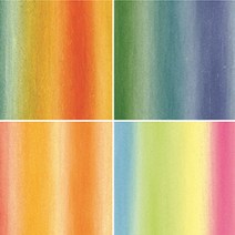 [홈앤스쿨] 예한 예쁜한지 무지개지 전통 자연 수제 고급 한지, 03번