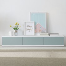 공간철학 프라임 티브다이 거실 TV 다이 서랍장 미니 티비다이 원룸 슬림 낮은 거실장 1800, 스카이블루