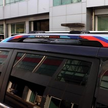 [JS AUTOMOTIVE] 쌍용 렉스턴스포츠칸 천장 루프렉 3색 엠블럼 랩핑필름 인테리어 악세사리 기스방지 용품, 블랙_독일