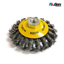 알덴 반컵브러쉬 CUP4 (4인치) 와이어브러쉬 녹제거, 1개