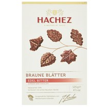 Hachez 하세스 커피 초콜릿 Edel-Bitter 125g 6팩 Hachez Braune Blatter Edel-Bitter