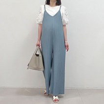 플리츠 점프슈트 국내제작 빅사이즈 88사이즈 임부복