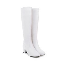 후아나야 여성 겨울 부츠 롱부츠 빅사이즈부츠 가죽 롱 부츠 5.5cm