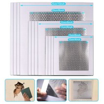 메쉬 벽면 수리 패치 4/6/8 인치 1 개 접착제 고정 그물 건식 벽체 구멍 천장 석고 손상 알루미늄 플레이트, 1pc 6inch