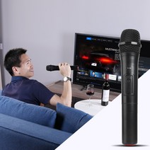 공연용무선마이크 가라오케 음성 라우드 스피커용 USB 수신기가있는 무선 마이크 무선마이크스피커 강의용 자동차노래방, 단일옵션