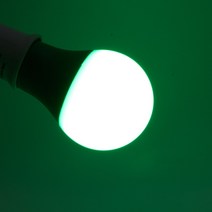 삼호기전 롱램프 절전형 LED 컬러 전구 8w 색깔 파티라이트 옥상 루프탑 베란다 캠핑 인테리어 벌브, 1개, 녹색