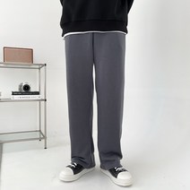 남녀공용 데일리 와이드 밴딩 스판 스웻 트레이닝 바지 팬츠 빅사이즈