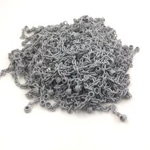 60 개 플레이트 벽돌 호환 30104 1x16 입자 체인 양쪽 끝 Wedo 2.0 교육 빌딩 블록 부품 DIY, 01 30104 light  Grey_01 60pcs
