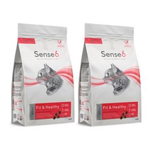 센스6 어덜트용 핏 앤 헬씨 고양이 사료, 닭, 2개, 400g