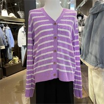 알토 SH01 단가라 Y넥 가디건(퍼플) ALCK23336