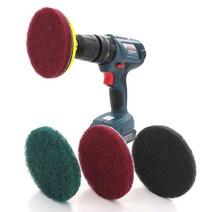 홈데코레 전동드릴 청소수세미 브러쉬 수세미세트 바닥청소, 1개, 3인치청소수세미(회색)