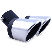 머플러팁 1Pcs 스테인레스 스틸 배기 파이프 머플러 Tailpipe 팁 기아 포르테 Cerato K3 2009-2023 후면 꼬, 14 1Pcs-Pipe bend