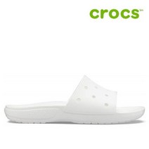 크록스 슬리퍼 39- 206121-100 Classic Crocs Slide White