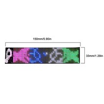 광고등 RGB LED 유연한 화면 개별적으로 다룰 수 있는 패널 조명 DIY 스크롤 텍스트 애니메이션 디스플레이 블루투스 픽셀 매트릭스, [02] 5.9x1.29in, 02 5.9x1.29in