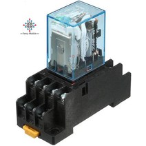 Relay MY4NJ 기 릴레이 LED 4pdt 14 핀 12V 24V 110V 220V 스위치, 02 DC24V