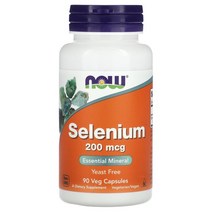 나우푸드 셀레늄 쎌레늄 Selenium 200 mcg 90식물성 베지캡슐, 1개