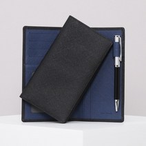 MATT 마뜨 [속지증정]사피아노 소가죽 CEO 수첩 다이어리(블랙+스틸블루 9.5x17cm)D10374 수첩다이어리, (블랙+스틸블루)D10374 이니셜양면각인