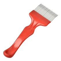 양봉도구 DLKKLB 1Pc 좋은 품질 21 핀 스테인레스 스틸 타인 빗 캡핑 포크 스크래처 양봉 컷 꿀 포크 꿀벌 양봉 도구, 빨간