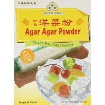 １ x 6oz Golden Coins Agar Agar Powder Oriental Dessert Product of USA, 1