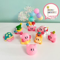 별의커비 8종 피규어 케이크 토퍼 세트 커비 생일 장식