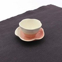 [천삼백케이] [코스미디어] NEMO 달소금 핸드메이드 도자기 마블 꽃잎 찻잔-마블핑크, 마블핑크