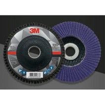 3M 2P 빠른속도 그라인딩 광택 플랩 휠빼빠 이바리제거 연마석 마무리 빠우, 40방