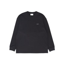 [빠른출고]/BEENTRILL 옐로우 테이핑 해시태그 오버핏 롱슬리브 티셔츠(블랙)